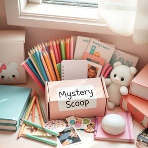 Mystery Scoop Box with Stationery and Plush 3 scoops
